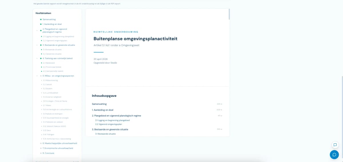 Ruimtelijke onderbouwing